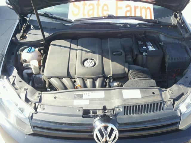 WVWDB7AJ1DW131565 - 2013 VOLKSWAGEN GOLF BLACK photo 7