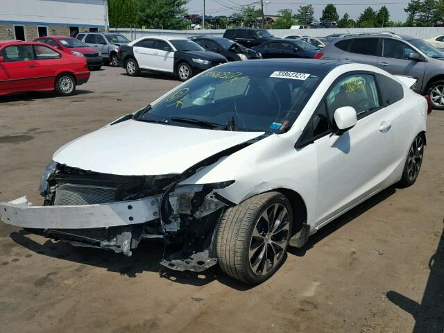 2HGFG4A57DH705260 - 2013 HONDA CIVIC WHITE photo 2