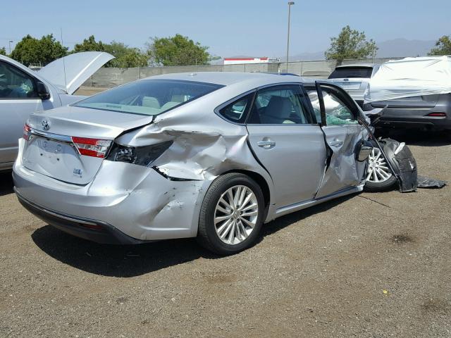 4T1BD1EBXEU022239 - 2014 TOYOTA AVALON HYB SILVER photo 4