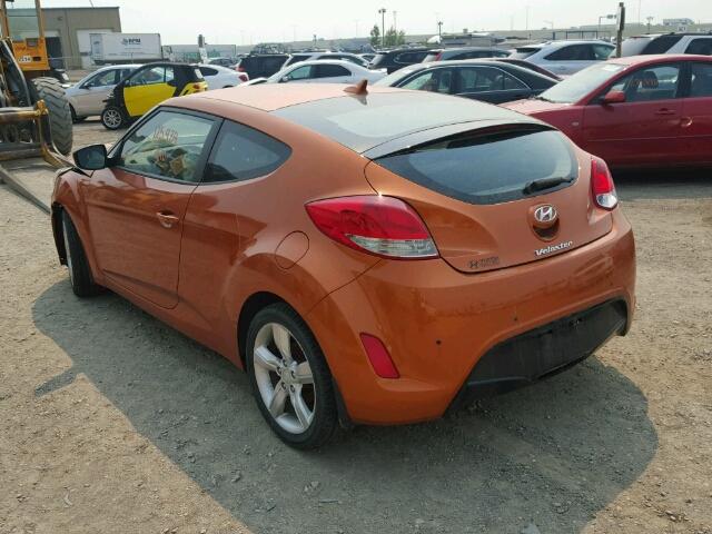 KMHTC6AD2DU152378 - 2013 HYUNDAI VELOSTER ORANGE photo 3