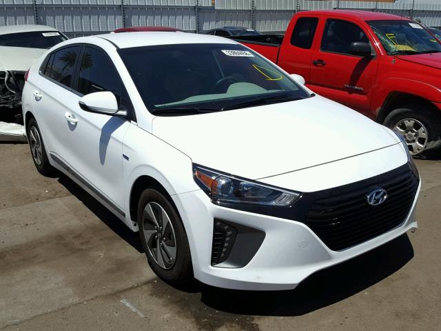 KMHC75LC7HU057436 - 2017 HYUNDAI IONIQ SEL WHITE photo 1