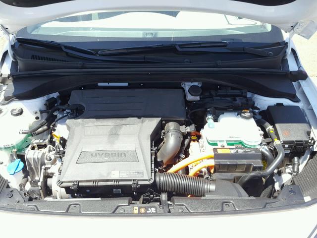 KMHC75LC7HU057436 - 2017 HYUNDAI IONIQ SEL WHITE photo 7