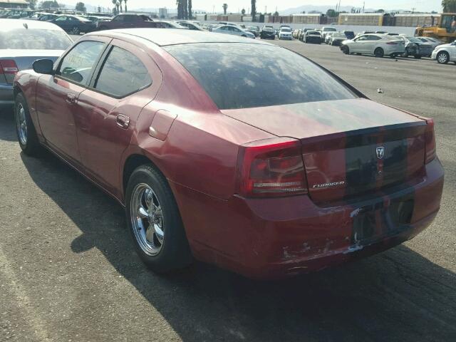 2B3KA43GX6H419758 - 2006 DODGE CHARGER SE BURGUNDY photo 3