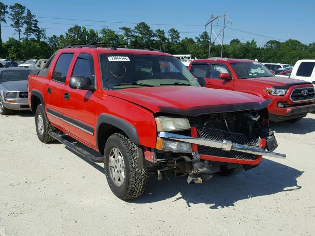 3GNEC12Z05G125038 - 2005 CHEVROLET AVALANCHE RED photo 1