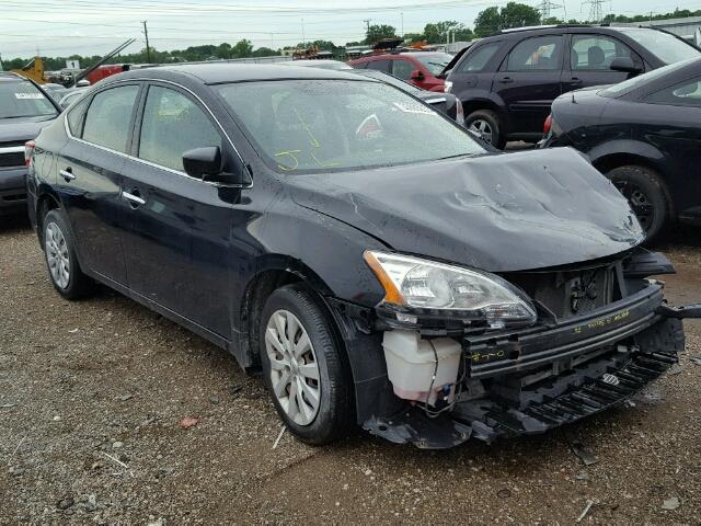 3N1AB7AP8DL786788 - 2013 NISSAN SENTRA BLACK photo 1