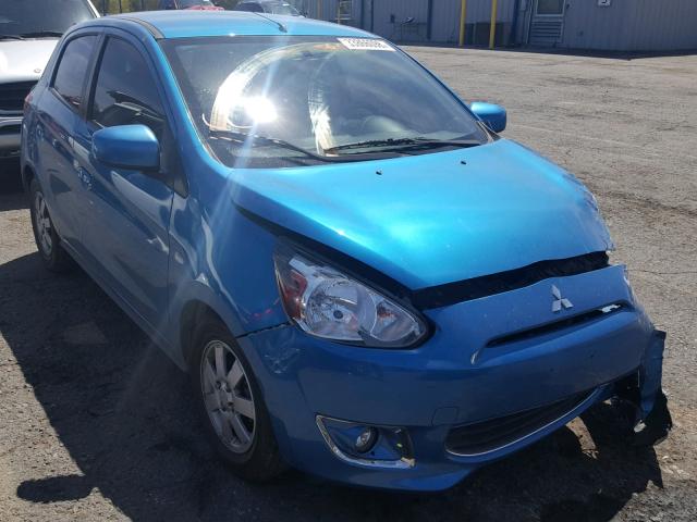 ML32A4HJ8EH008059 - 2014 MITSUBISHI MIRAGE ES BLUE photo 1