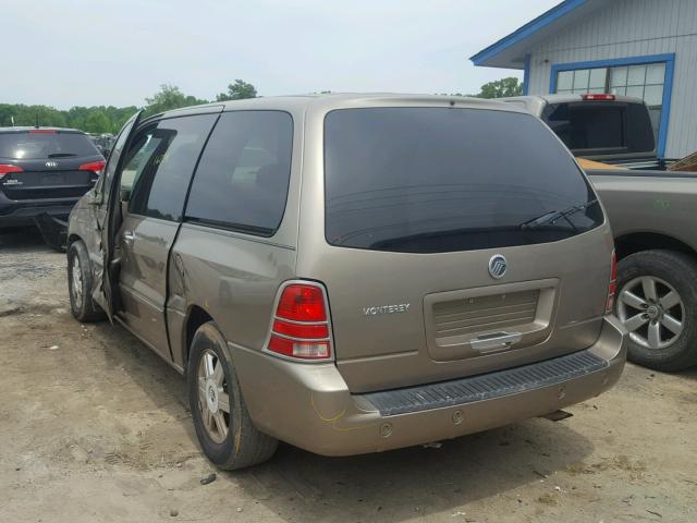 2MRDA20274BJ06913 - 2004 MERCURY MONTEREY TAN photo 3