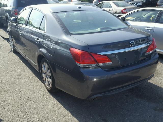 4T1BK3DB7BU388433 - 2011 TOYOTA AVALON BAS GRAY photo 3