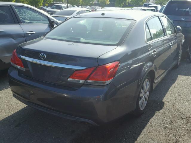 4T1BK3DB7BU388433 - 2011 TOYOTA AVALON BAS GRAY photo 4