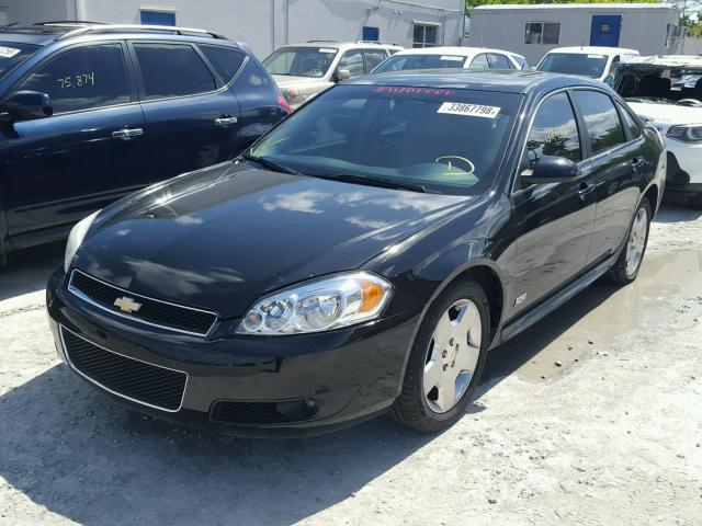 2G1WD57C891193231 - 2009 CHEVROLET IMPALA SS BLACK photo 2