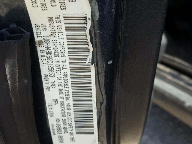 1J8HH48K58C125653 - 2008 JEEP COMMANDER 石墨色 照片 10