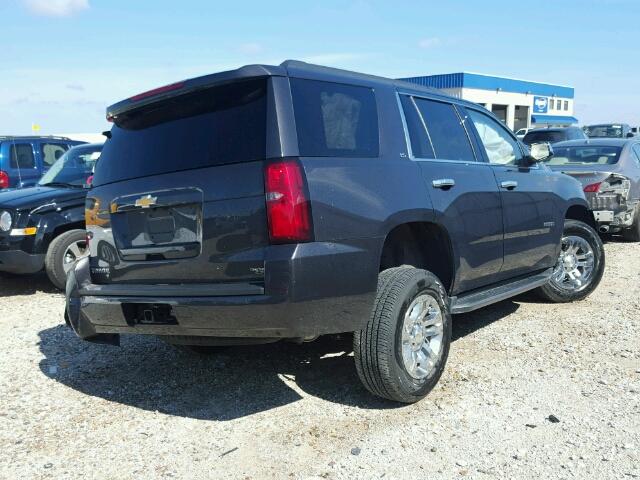 1GNSKAKC9FR706914 - 2015 CHEVROLET TAHOE K150 GRAY photo 4