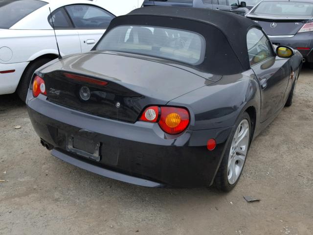 4USBT53443LU04184 - 2003 BMW Z4 3.0 BLACK photo 4