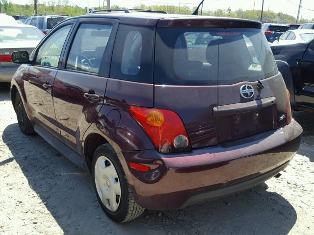 JTKKT604240069924 - 2004 TOYOTA SCION XA იასამნისფერი ფოტო 3