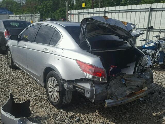 1HGCP2F35AA130133 - 2010 HONDA ACCORD LX SILVER photo 3