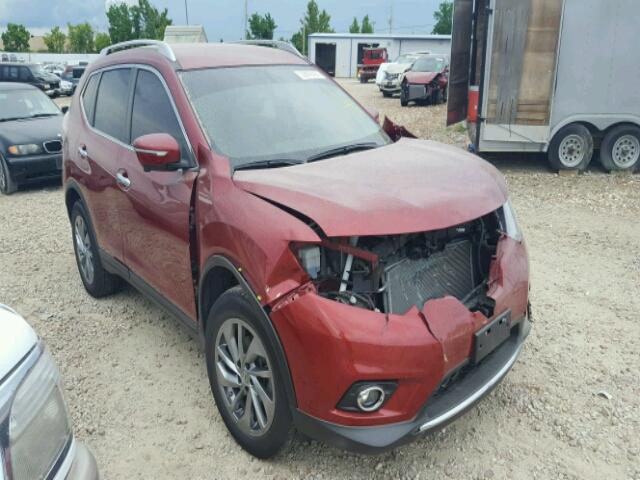 5N1AT2MV4FC826656 - 2015 NISSAN ROGUE S RED photo 1