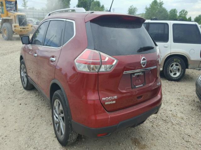 5N1AT2MV4FC826656 - 2015 NISSAN ROGUE S RED photo 3