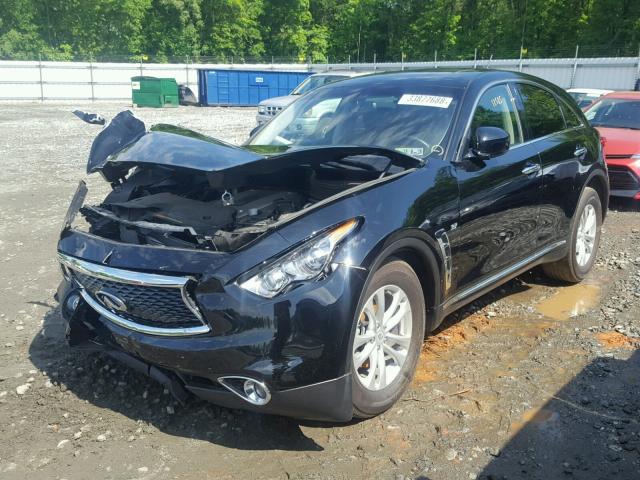 JN8CS1MW8HM414017 - 2017 INFINITI QX70 BLACK photo 2