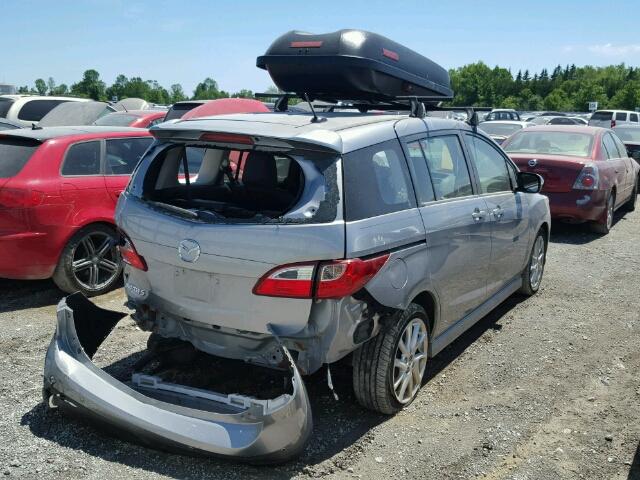 JM1CW2DL7D0152052 - 2013 MAZDA 5 SILVER photo 4