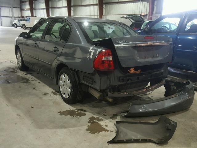 1G1ZS57F07F291236 - 2007 CHEVROLET MALIBU LS ნაცრისფერი ფოტო 3