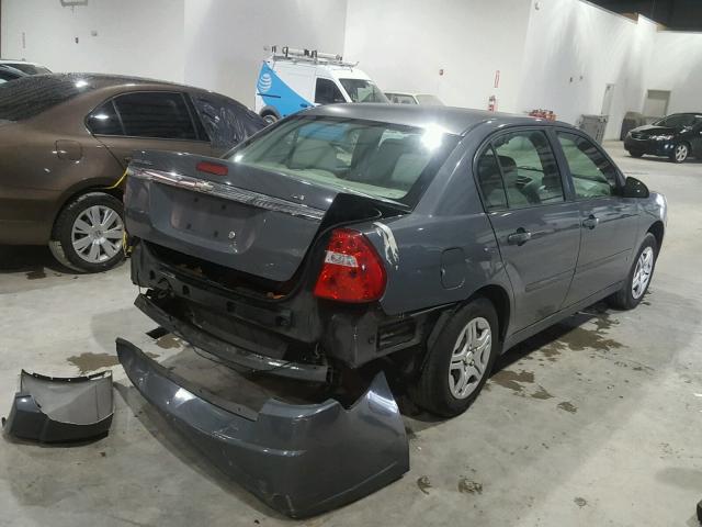 1G1ZS57F07F291236 - 2007 CHEVROLET MALIBU LS ნაცრისფერი ფოტო 4