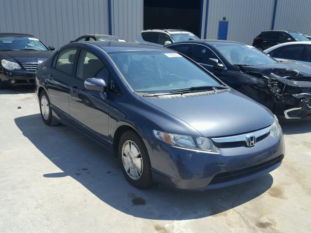 JHMFA36276S008657 - 2006 HONDA CIVIC HYBR GRAY photo 1