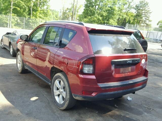 1C4NJCBA7ED642936 - 2014 JEEP COMPASS SP RED photo 3