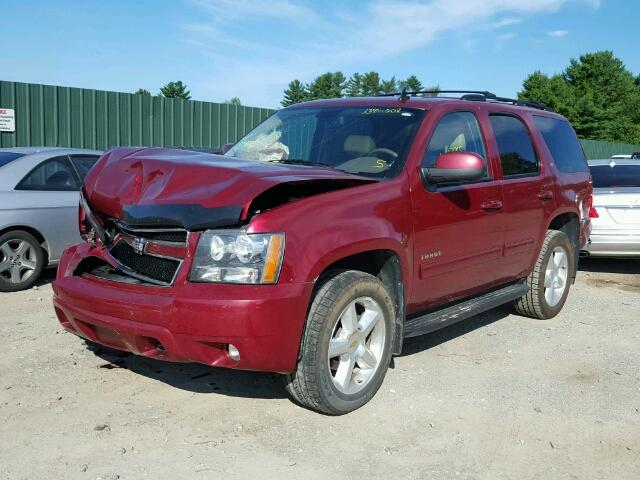 1GNUKBE07AR219302 - 2010 CHEVROLET TAHOE K150 RED photo 2