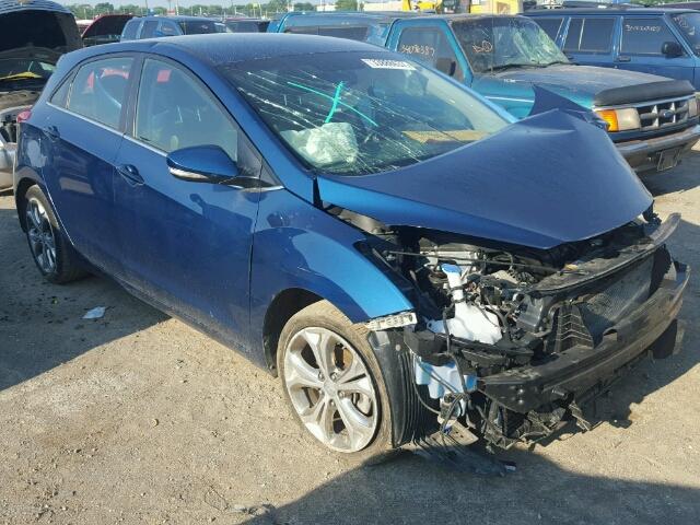 KMHD35LH9EU221728 - 2014 HYUNDAI ELANTRA GT BLUE photo 1