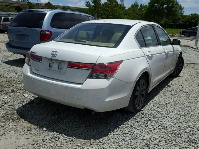 1HGCP2F84BA024477 - 2011 HONDA ACCORD EXL WHITE photo 4