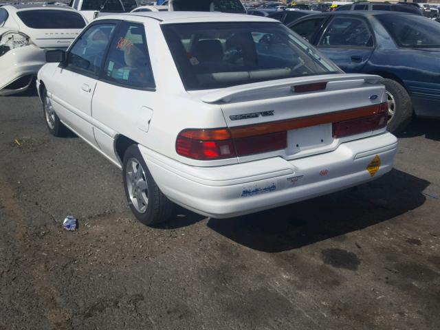 1FARP11J3RW340307 - 1994 FORD ESCORT LX WHITE photo 3