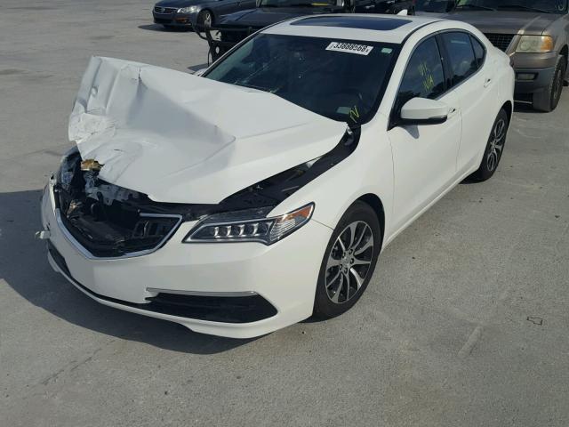 19UUB1F50GA014345 - 2016 ACURA TLX TECH WHITE photo 2