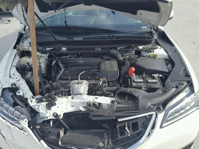 19UUB1F50GA014345 - 2016 ACURA TLX TECH WHITE photo 7
