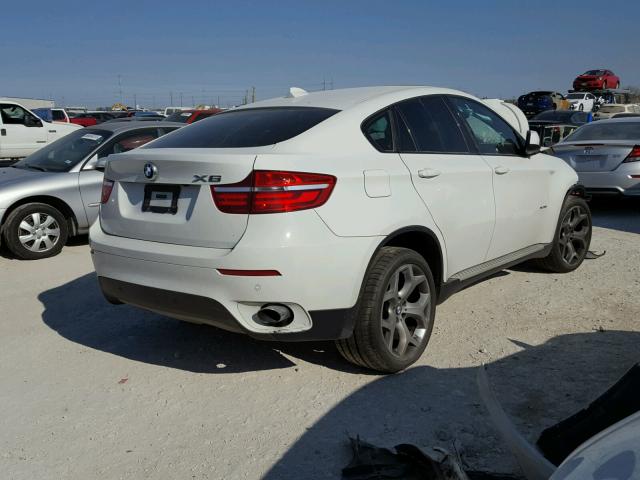 5UXFG2C53E0H11483 - 2014 BMW X6 XDRIVE3 WHITE photo 4