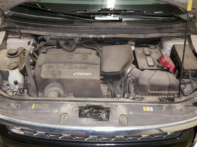 2FMDK4AK8BBB35856 - 2011 FORD EDGE SPORT SILVER photo 7