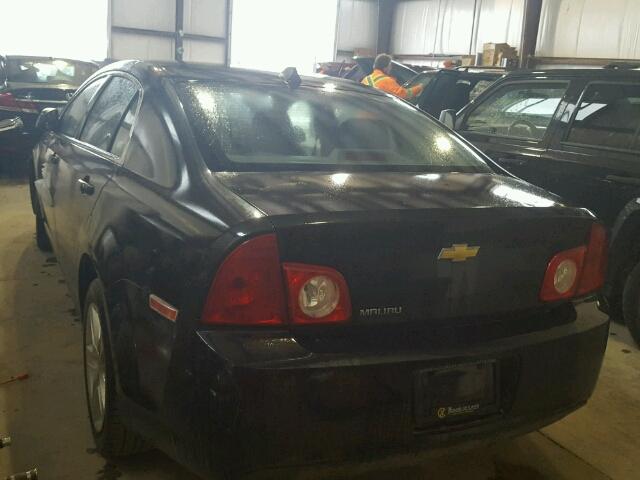 1G1ZB5EU4CF125765 - 2012 CHEVROLET MALIBU LS BLACK photo 3
