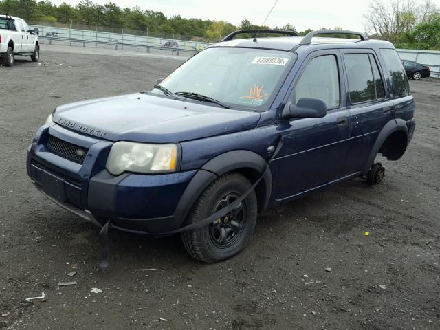 SALNY22294A296914 - 2004 LAND ROVER FREELANDER BLUE photo 2