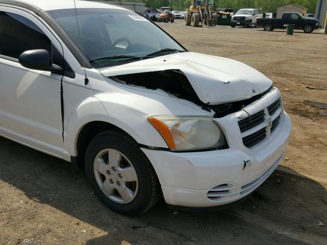 1B3JB28B67D501348 - 2007 DODGE CALIBER WHITE photo 9