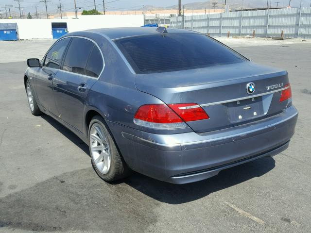 WBAHN83576DT60777 - 2006 BMW 750 LI BLUE photo 3