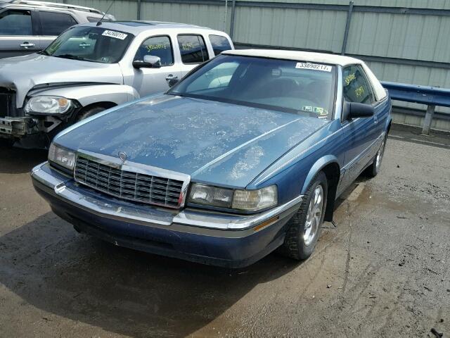 1G6EL13BXNU622981 - 1992 CADILLAC ELDORADO BLUE photo 2