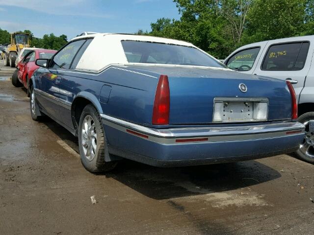 1G6EL13BXNU622981 - 1992 CADILLAC ELDORADO BLUE photo 3