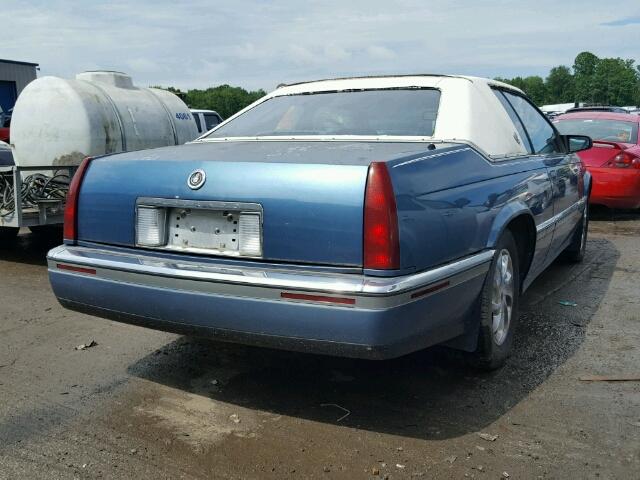 1G6EL13BXNU622981 - 1992 CADILLAC ELDORADO BLUE photo 4