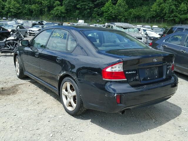 4S3BL616797210217 - 2009 SUBARU LEGACY 2.5 BLACK photo 3