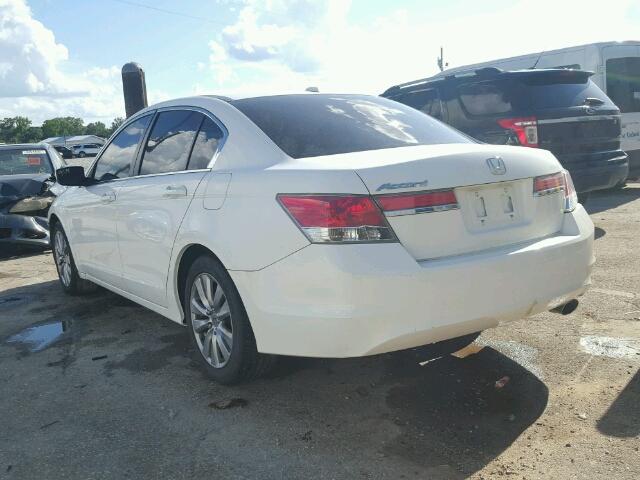 1HGCP2F81CA162835 - 2012 HONDA ACCORD EXL WHITE photo 3