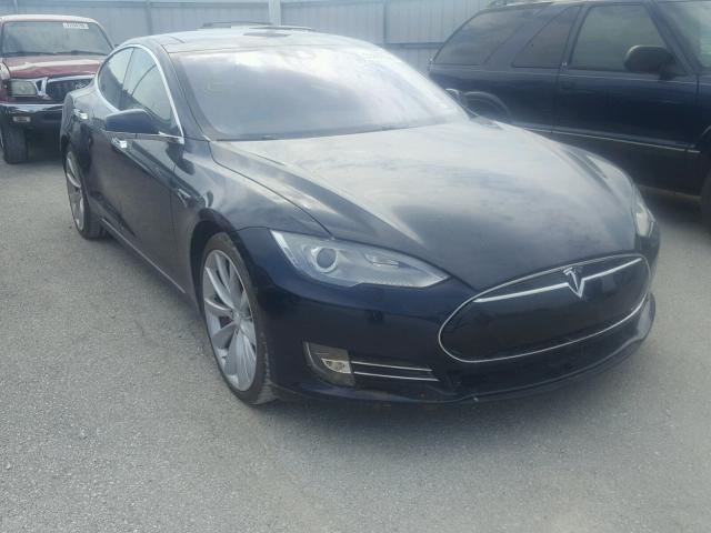 5YJSA1H28EFP63300 - 2014 TESLA MODEL S BLUE photo 1