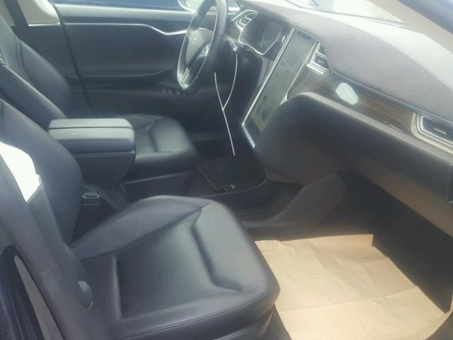 5YJSA1H28EFP63300 - 2014 TESLA MODEL S BLUE photo 5