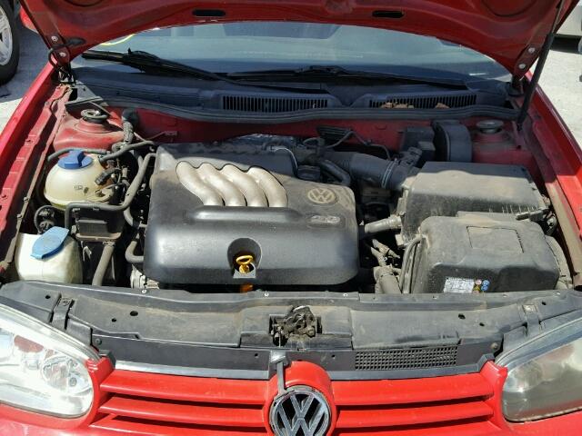 9BWBL61JX44008458 - 2004 VOLKSWAGEN GOLF RED photo 7