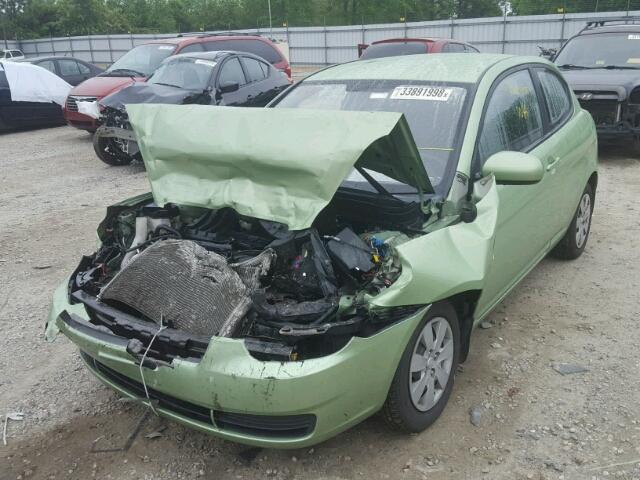 KMHCM3AC0AU157805 - 2010 HYUNDAI ACCENT BLU GREEN photo 2