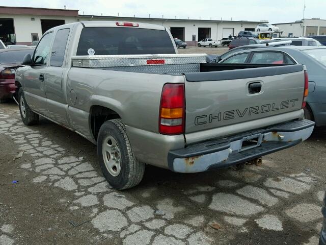 2GCEC19W111291379 - 2001 CHEVROLET SILVERADO GRAY photo 3