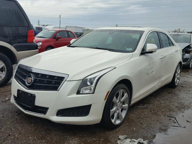 1G6AH5R32D0122228 - 2013 CADILLAC ATS LUXURY WHITE photo 2